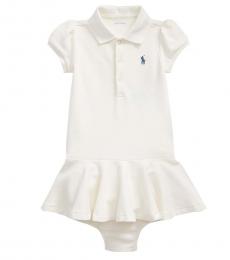 Ralph Lauren Baby Girls Nevis Mesh Polo Dress