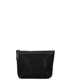 Black Perforated Clutch