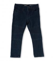 DKNY Little Boys Blue Wooster Skinny Moto Jeans