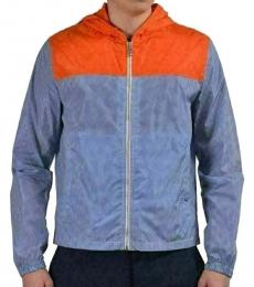 Prada Blue Hooded Full Zip Jacket