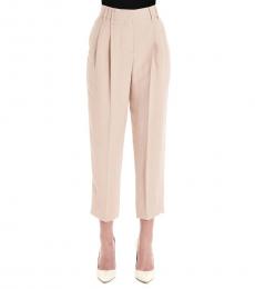 Brunello Cucinelli Pink Linen Blend Pants