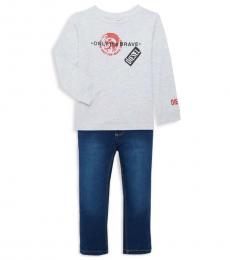 Diesel 2 Piece Pullover/Jeans Set (Little Boys)