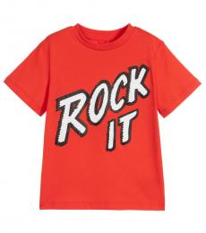 Stella McCartney Boys Red Rock It T-Shirt