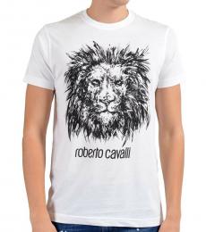 White Graphic Lion T-Shirt