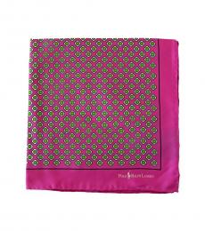 Pink Allover Pattern Pocket Sqaure