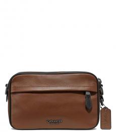 Coach Light Brown Graham Medium Crossbody Bag