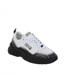 Versace Jeans White Black Fire Gradient Sneakers