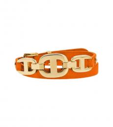 Orange Maritime Double Wrap Bracelet