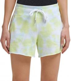 Yellow Tie-Dyed Terry Shorts