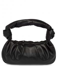 Black Solid Large Shoulder Bag
