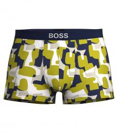 Hugo Boss Yellow Refined Camouflage-Printed Trunks
