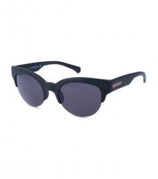 Calvin Klein Navy Blue Oval Sunglasses