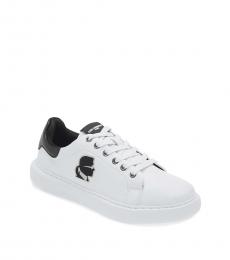 Karl Lagerfeld White Low Top Sneakers