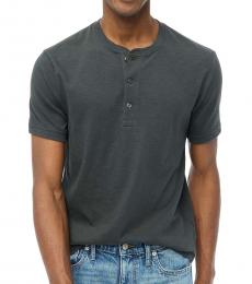 J.Crew Black Short Sleeve Henley T-Shirt
