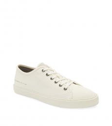 AllSaints Off White Canvas Sneaker