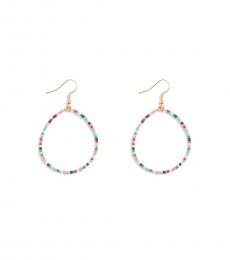 J.Crew Multicolor Beaded Hoop Earrings