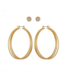 Vince Camuto Golden Hoop Earrings Set