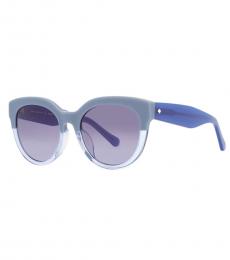 Kate Spade Light Blue Round Sunglasses