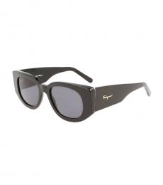 Ferragamo Black Butterfly Sunglasses