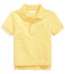 Ralph Lauren Baby Boys Oasis Yellow Mesh Polo