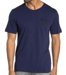 Navy Blue Front Logo T-Shirt