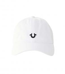 White Black Logo Hat