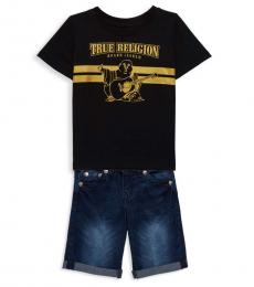 True Religion 2 Piece T-Shirt/Shorts Sets (Little Boys)