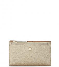 Kate Spade Pale Gold Burgess Court Bifold Wallet