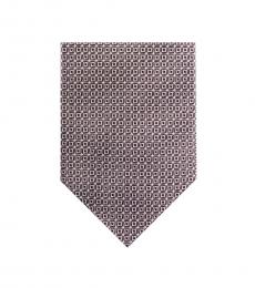 Grey Geometrical Pattern Tie