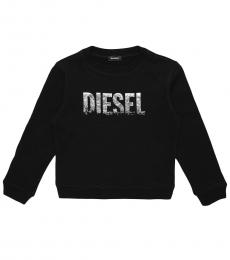 Diesel Little Girls Black SRALY Sweatshirt