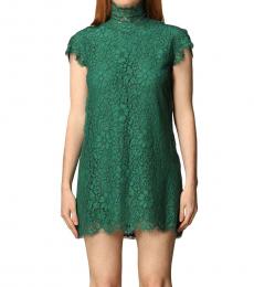 Dsquared2 Green Short Lace Dresses