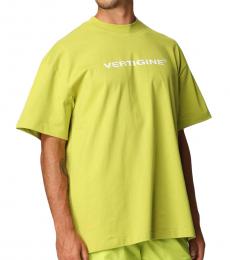 MSGM Green Front Logo T-Shirt
