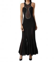 Philipp Plein Black Sleeveless Crystal Dress