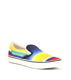 Ralph Lauren Yellow Slip-On Ombre Sneakers
