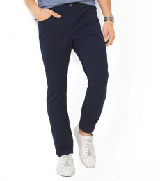 Michael Kors Midnight Slim-Fit Cotton-Twill Pants