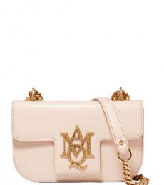 Alexander McQueen Light Pink Insignia Medium Shoulder Bag