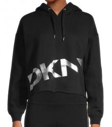DKNY Black Exploded Logo Hoodie