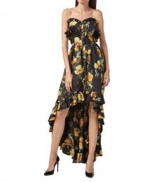 Philipp Plein Multi Color Printed Strapless Dress
