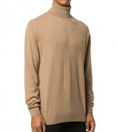 Dsquared2 Beige Cashmere Turtle-Neck Sweater