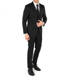 Ermenegildo Zegna Black Wool Single Breasted Suit