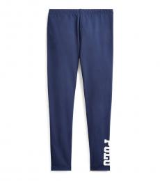 Ralph Lauren Girls French Navy Stretch Jersey Leggings