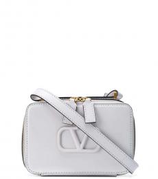 Valentino Garavani White V Sling Small Crossbody