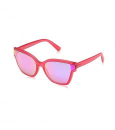 Opal Raspberry Mirrored Sunglasses