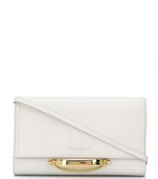 Alexander McQueen White Story Medium Shoulder Bag
