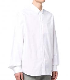 White Tiger Crest Oxford Collar Shirt