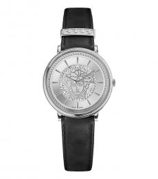 Versace Black V-Circle Medusa Dial Watch