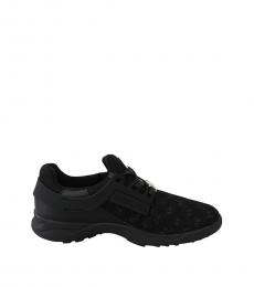 Philipp Plein Black Polyester Runner Beth Sneakers