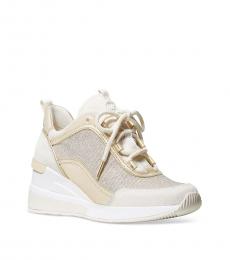 Michael Kors Golden Logo Wedge Sneakers