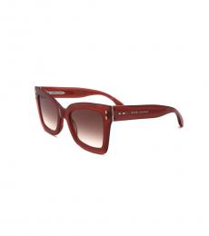 Isabel Marant Red Gradient Sunglasses