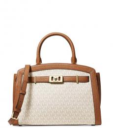 Michael Kors Vanilla Acorn Karson Medium Satchel